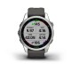 Смарт-часы Garmin fenix 7S серебристые с ремешком графитового цвета