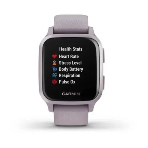 Смарт-часы Garmin Venu Sq фиолетовые с безелем металлик