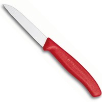 Ніж кухонный Victorinox SwissClassic для чистки овощей и фруктов, 8см, красный