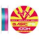 Шнур Select Basic PE Multicolor 100m #3.0/0.26mm 45lb/20.8kg