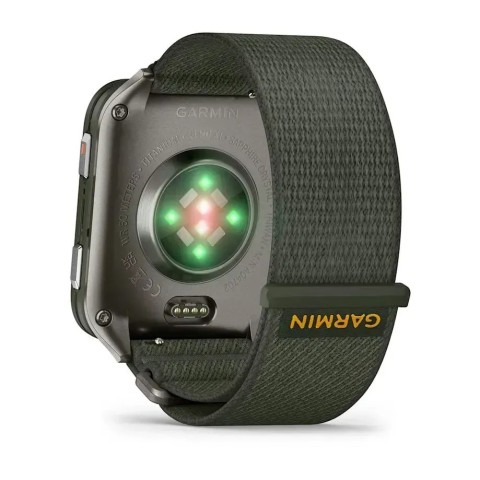 Смарт-часы Garmin Venu X1 мховый титан с мховым нейлоновым ремешком ComfortFit