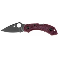 Ніж Spyderco Dragonfly 2 Lightweight Black Blade Micro-Melt PD1, FRN burgundy