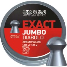 Пули пневм JSB Exact Jumbo, 5,51 мм , 1,03 г, 250 шт/уп