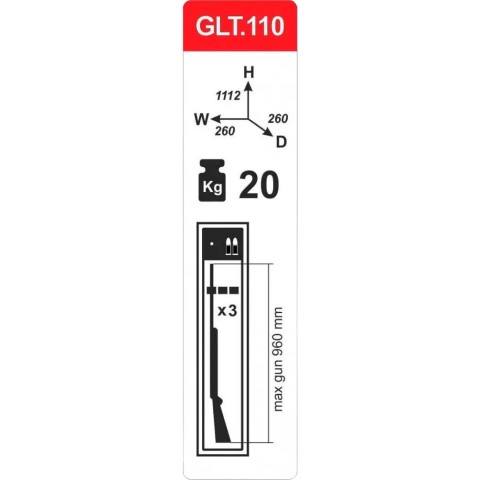 Сейф Griffon GLT.110.K.111х26х26