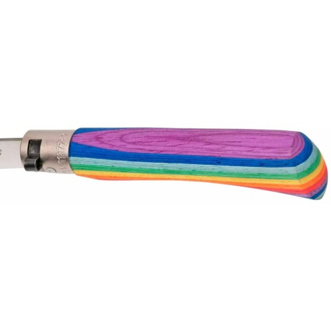 Ніж Old Bear Rainbow M, 420 steel, wood handle,, rainbow