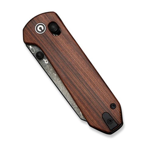Ніж складаний кишеньковий Civivi Yonder, (7.3 см) Damascus / Guibourtia Wood