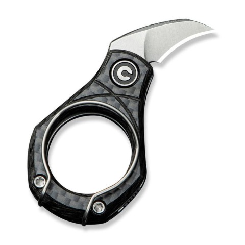 Ніж складаний кишеньковий Civivi Pyrus, (1.6 см) 14C28N / Carbon Fiber темно-сірий