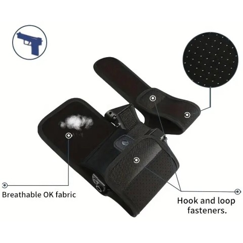 Кобура на гомілку (універсальна) - black(HWL271)