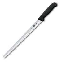 Кухонний ніж Victorinox Fibrox Salmon Flex лезо 30см ріфл. з чорн. ручкою