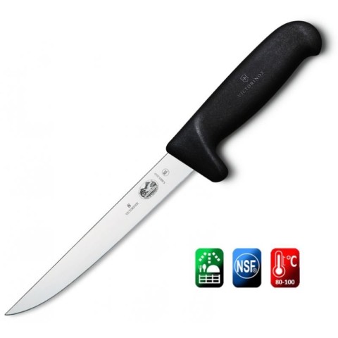 Кухонний ніж Victorinox Fibrox Boning лезо 15см з чорн. ручкою Safety Grip