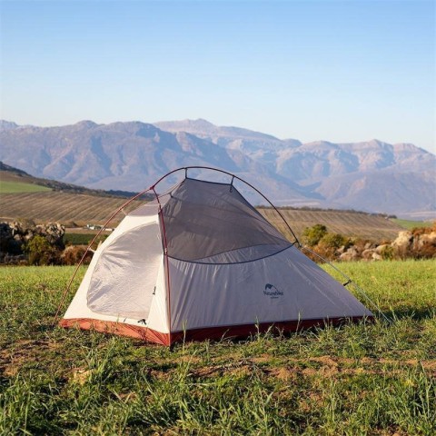 Намет надлегкий двомісний  з футпринтом Naturehike Cloud Up 2 Updated NH17T001-T,  20D, сірий