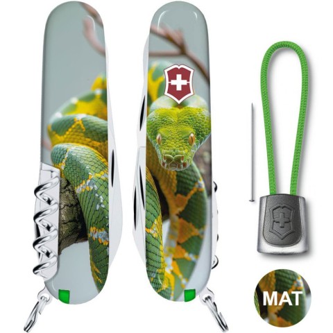 Ніж Victorinox Climber Zodiac 91мм,14функ ,Зелена змія