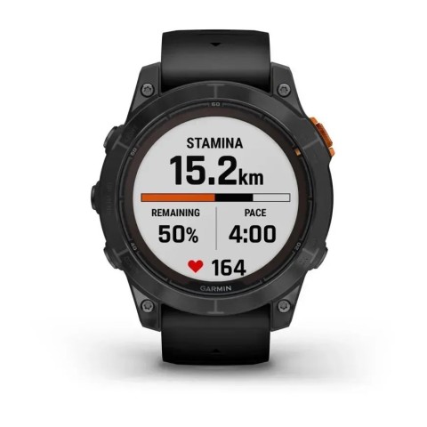 Смарт-годинник Garmin fenix 7 Pro Solar Edition сланцево-сірий з чорним ремінцем
