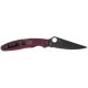 Ніж Spyderco Police 4 Lightweight, Micro-Melt PD1, FRN burgundy
