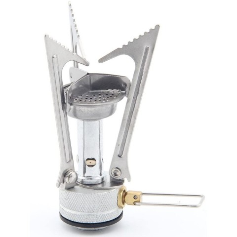 Набір Газовий пальник BRS-1 складний + Газовий балон різьбовий бутановий Quest, 450гр