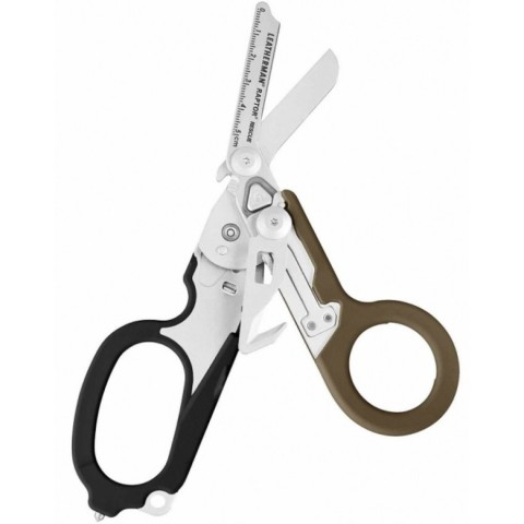 Ножиці Leatherman Raptor Rescue, чорні-пісочні, чохол MOLLE