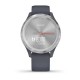 Смарт-годинник Garmin vivomove 3S зі сріблястим безелем та гранітно-синім ремінцем