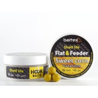 Бойлы Baitex вареные Flat & Feeder Sweet Corn 10 мм (45 шт)