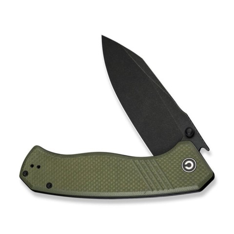 Ніж складаний туристичний Civivi Placoid, (9.3 см) 14C28N / G10 темно-зелений