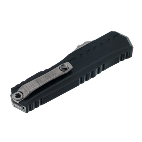 Ніж Microtech Cypher II D/E OTF, Apoc, чорне руків'я