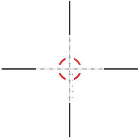 Приціл оптичний Trijicon Credo 1-6x24 MRAD Segmented Circle FFP Red