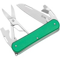 Нож многофункционал. Fox Vulpis Aluminium, 4 инструмента ц:od green