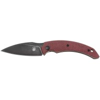 Нож Fox Honos Black Blade G10, ц:burgundy
