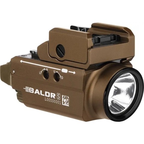 Фонарь с ЛЦУ Olight Baldr S Green Laser Desert Tan