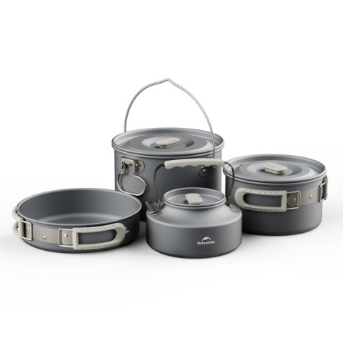Каструля Naturehike CNK2450CF010, 1.7 л, алюміній