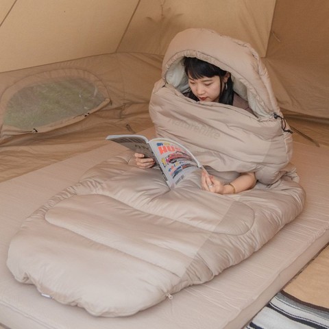 Спальний мішок овальний Naturehike PS300 NH20MSD03, правий, сірий