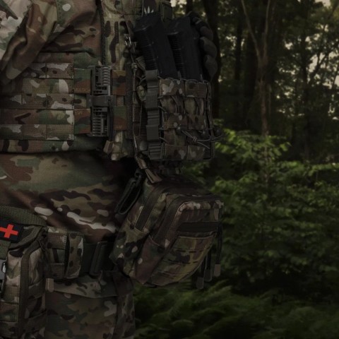 Сумка-напашник Ukrarmor PRO. Розмір L (16х28 см). Матеріал Cordura 500D Мультикам