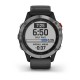 Смарт-часы Garmin fenix 6 Solar серебристые с черным ремешком