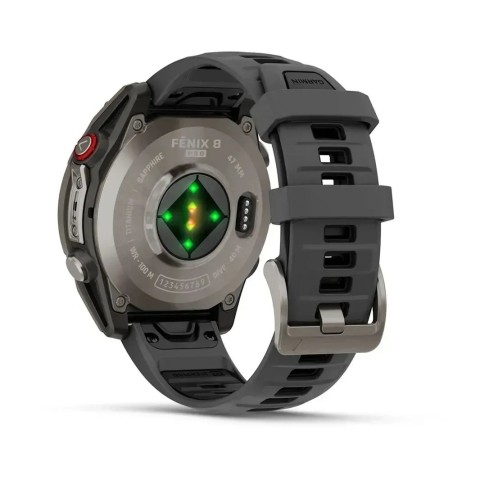 Смарт-годинник Garmin fenix 8 Pro AMOLED (47 мм) Sapphire титан графітовий/чорний