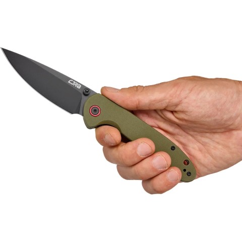 Нож CJRB Feldspar Black Blade, AR-RPM9 Steel, ц:green