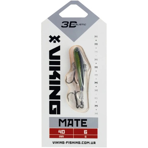 Балансир Viking Fishing Mate Ice Jig 40mm 6g #18 Golden Green