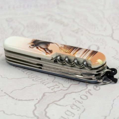 Складаний ніж Victorinox HUNTSMAN ZODIAC Шаховий кінь 1.3713.3.Z5310pk