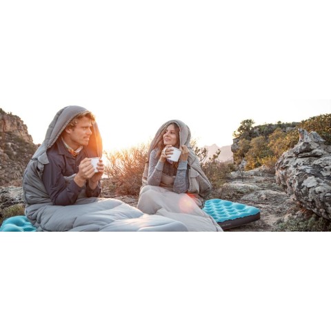 Спальний мішок з капюшоном із звичайним мішком для зберігання Naturehike M180 CNK2350WS023 лівий, світло-зелений