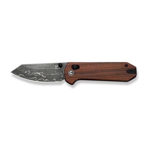 Ніж складаний кишеньковий Civivi Yonder, (7.3 см) Damascus / Guibourtia Wood