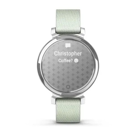 Смарт-годинник Garmin Lily 2 Classic сріблястий із шавлієво-сірим нейлоновим ремінцем