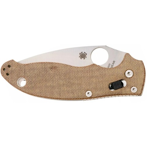 Нож Spyderco Manix 2 Brown Canvas Micarta ц:brown