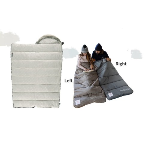 Спальний мішок з капюшоном із звичайним мішком для зберігання Naturehike M180 CNK2350WS023 лівий, світло-зелений