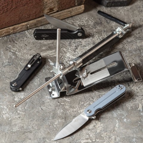 Точилка механічна Ganzo Touch Pro Steel GTPS + 4 алмазних камені