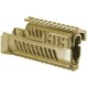Цевье тактическое FAB для AK 47/74, 4 планки FDE
