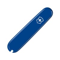 Накладка на ніж Victorinox 91мм blue передня з лого (Va+)