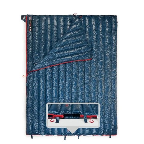 Спальний мішок з натуральним пухом Naturehike CW280 NH17Y010-R, темно-синій