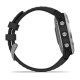 Смарт-часы Garmin fenix 6 Solar серебристые с черным ремешком