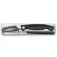 Набор кухонный Victorinox SwissClassic Table Set  3шт з чорн. ручкою (складаний ніж, виделка, ложка)