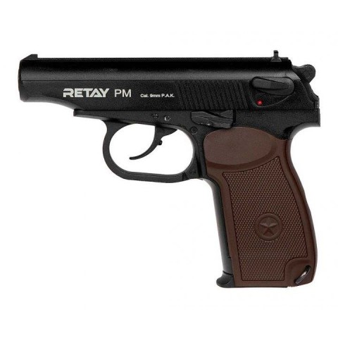 Пистолет стартовый Retay PM Makarov Black 9мм Small SET