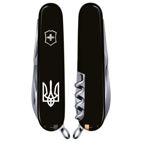 HUNTSMAN UKRAINE  91мм/15функ/черн /штоп/ножн/пила/крюк /Трезубец бел.