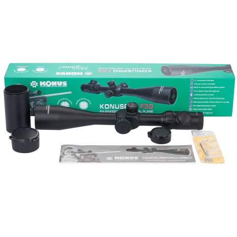 Оптичний приціл KONUS KONUSPRO F-30 6-24x52 MIL-DOT IR FFP